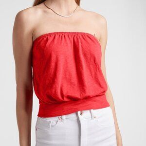 Express Women's Banded Bottom Bubble Tube Top